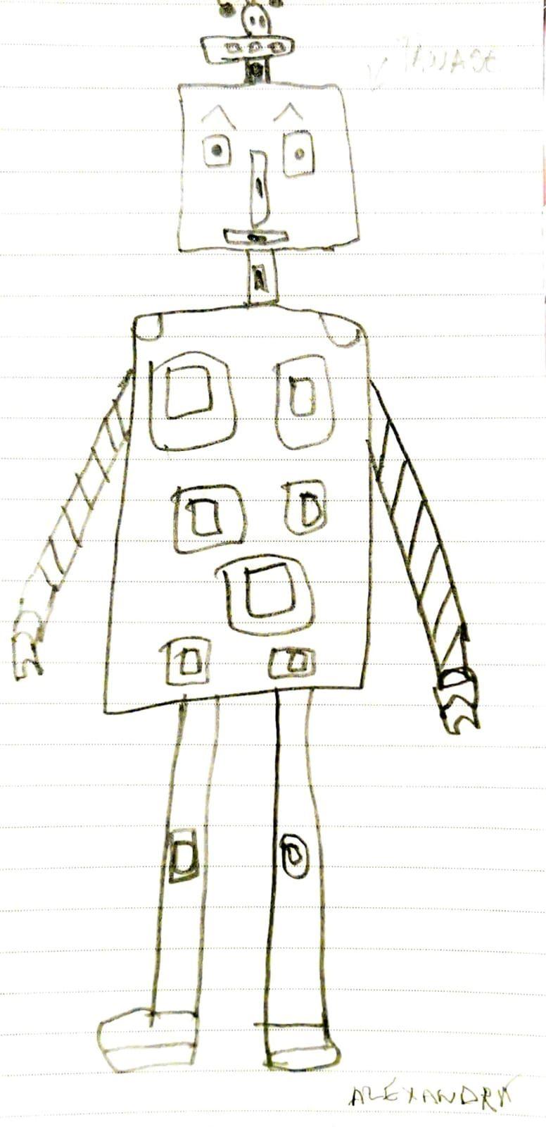 Robot desenat de Alexandra