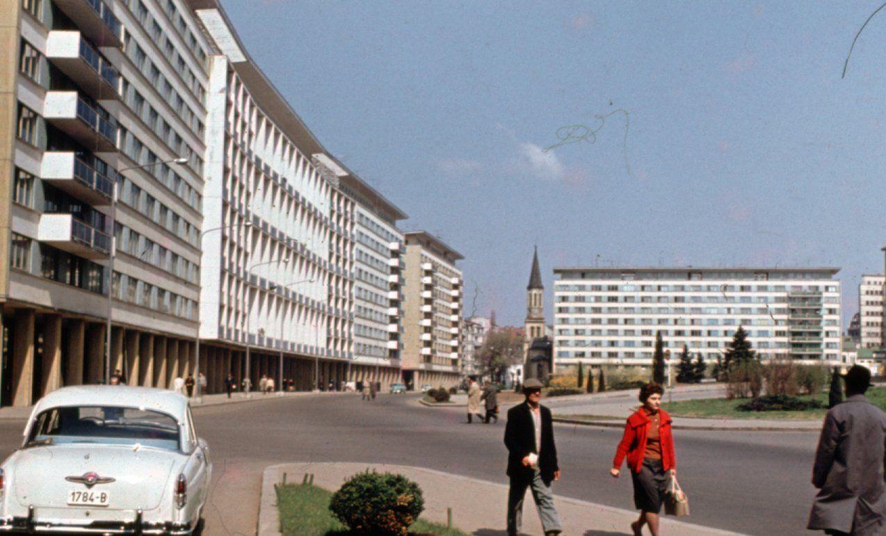 Ansamblul Sălii Palatului, așa cum arăta în 1959. Foto: Arhiva Uniunii Arhitecților