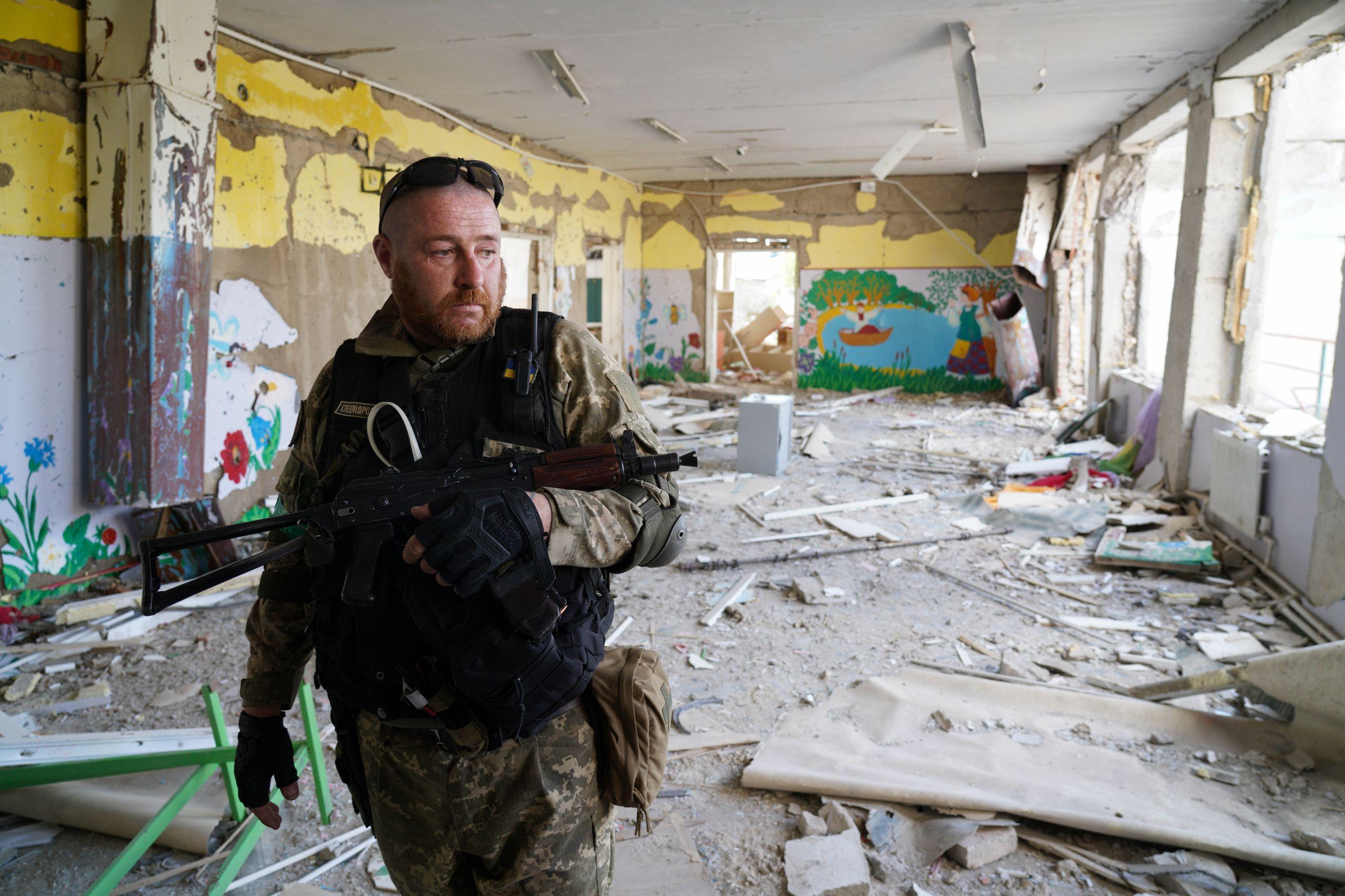 Iuri, voluntar în armata ucraineană. Foto: Raul Ștef