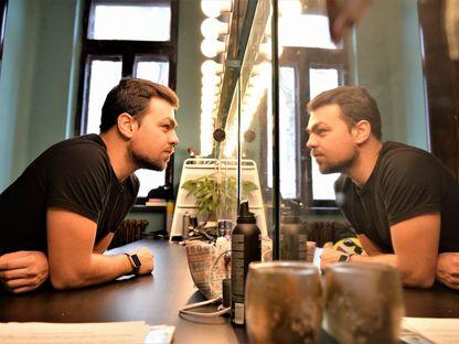 Actorul Victor Țăpeanu, la Cuibul Artiștilor. Fotografii: Lucian Muntean