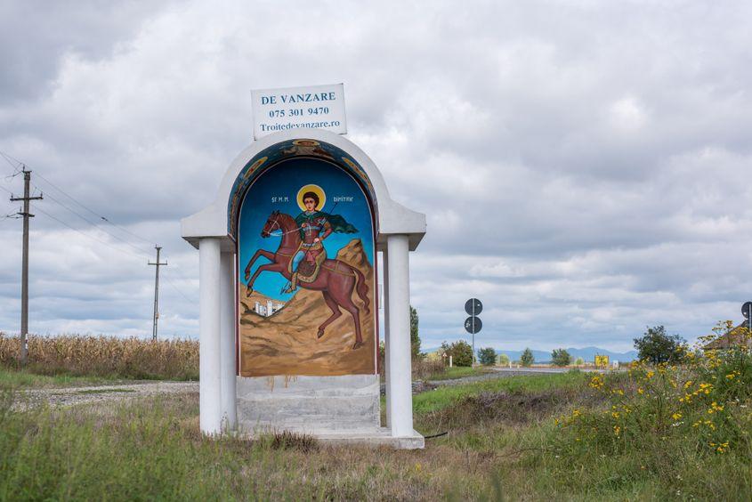 Troiță de vânzare, la ieșirea din Satu Mare. Foto: Raul Ștef