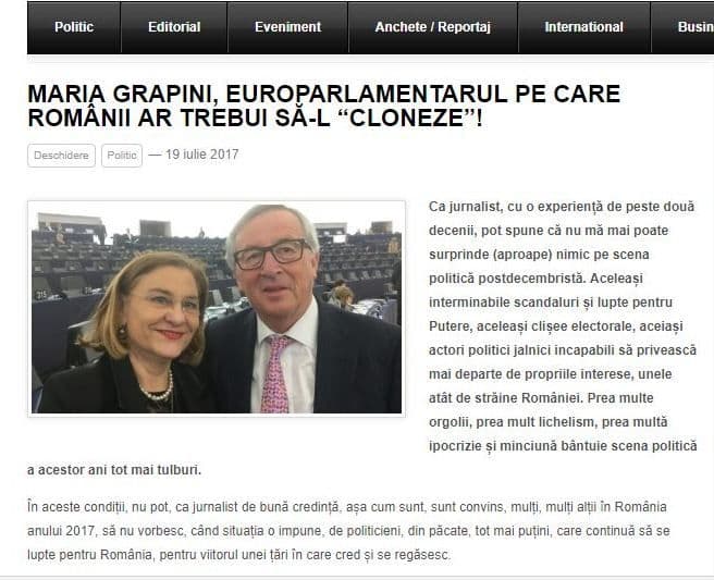 Captură de pe site-ul cronicaromana.net.
