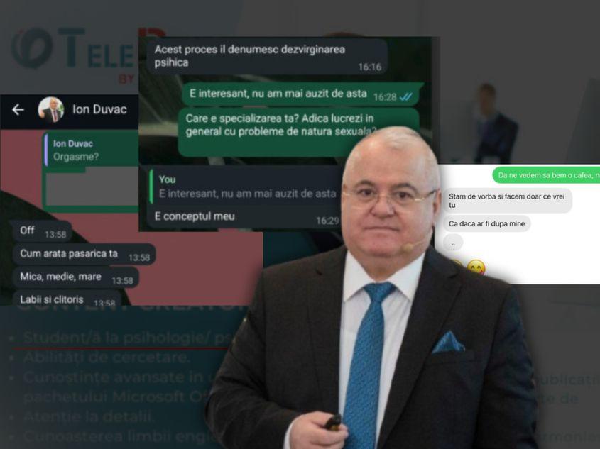 Ion Duvac este acuzat de 19 femei de hărțuire, agresiune sexuală și tentativă de viol în timpul ședințelor de terapie. Femeile descriu o metodă numită „dezvirginare psihică", recomandări de sex anal pentru tulburări de alimentație și diagnostice psihiatrice puse pe baza vieții lor sexuale.