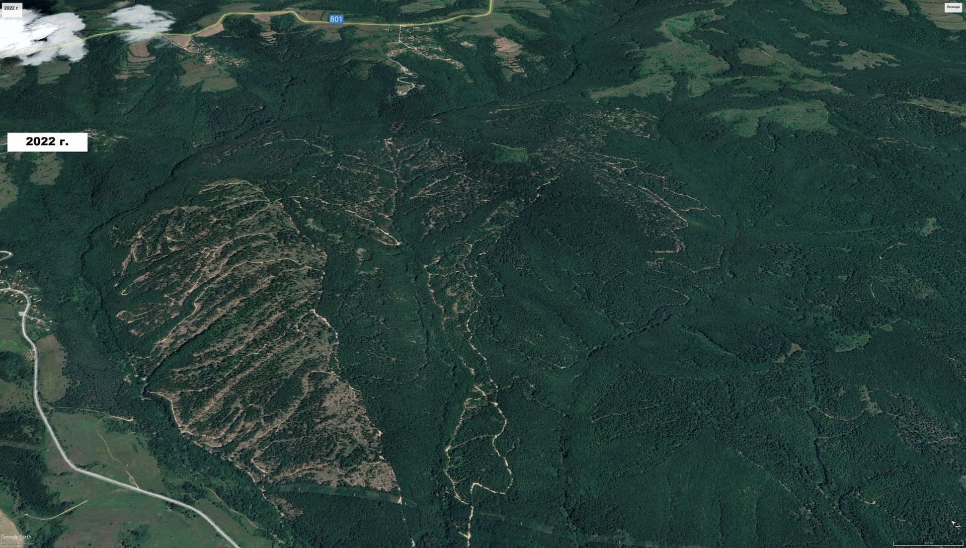 Pădurile din zona satelor Slatina și Bogdan, 2022