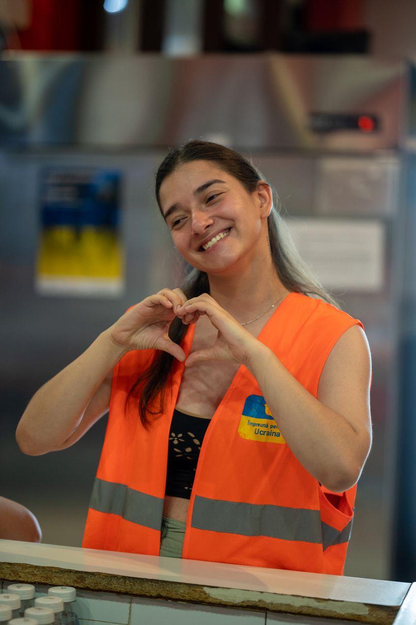 Bogdana Holova în Gara de Nord. Foto: arhiva personală