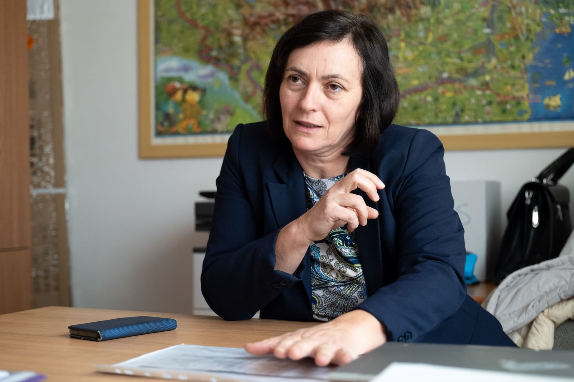 Directoarea Școlii din comuna Budesti, Bistrița Năsăud, Mirela Chereji. Foto: Raul Ștef