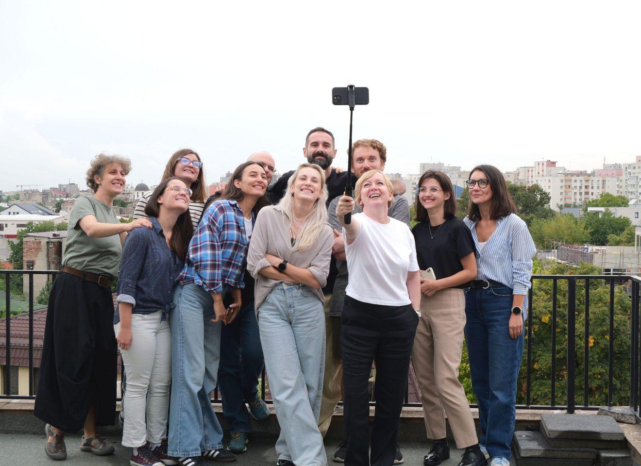 O parte din echipa PressOne în 2025. Foto: Lavinia Niță