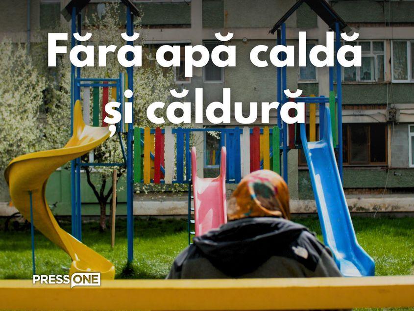 În cea mai geroasă iarnă din ultimii cinci ani, mii de locuitori din Motru au rămas fără apă caldă și căldură, trebuind să se descurce fiecare după cum a putut. Foto: PressOne/Ioachim Bojan