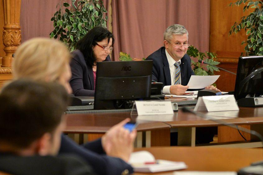 Florin Iordache şi Steluţa Cătăniciu, în Comisia specială. Foto: Lucian Muntean