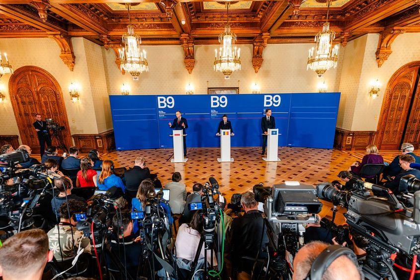 La reuniunea de la București a fost prezent și Mark Rutte, secretarul general NATO. Foto: Administrația Prezidențială