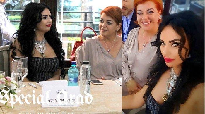 Violeta Varga, cum arată în realitate (foto stânga), și Violeta Varga, după photoshop (foto dreapta). Prelucrarea și postarea imaginii din dreapta au fost făcute de ea însăși. Montaj: specialarad.ro