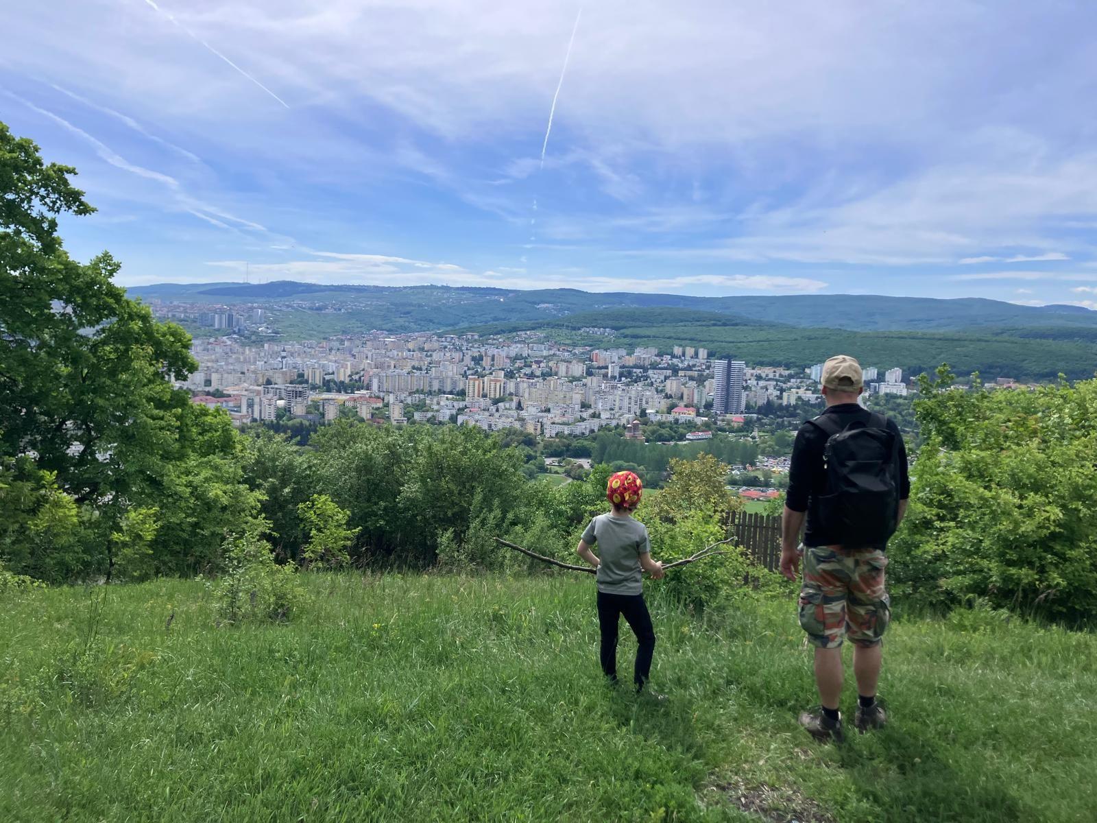 Vedere din pădurea Hoia către pădurea Făget și cartierul Mănăștur. Foto: Bianca Felseghi
