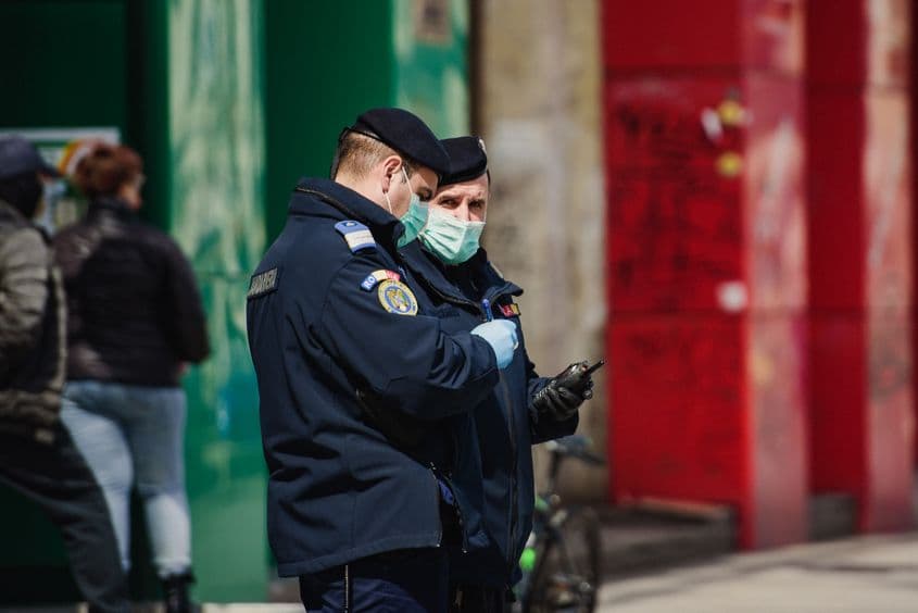 Jandarmi în București. Foto: Ioana Epure
