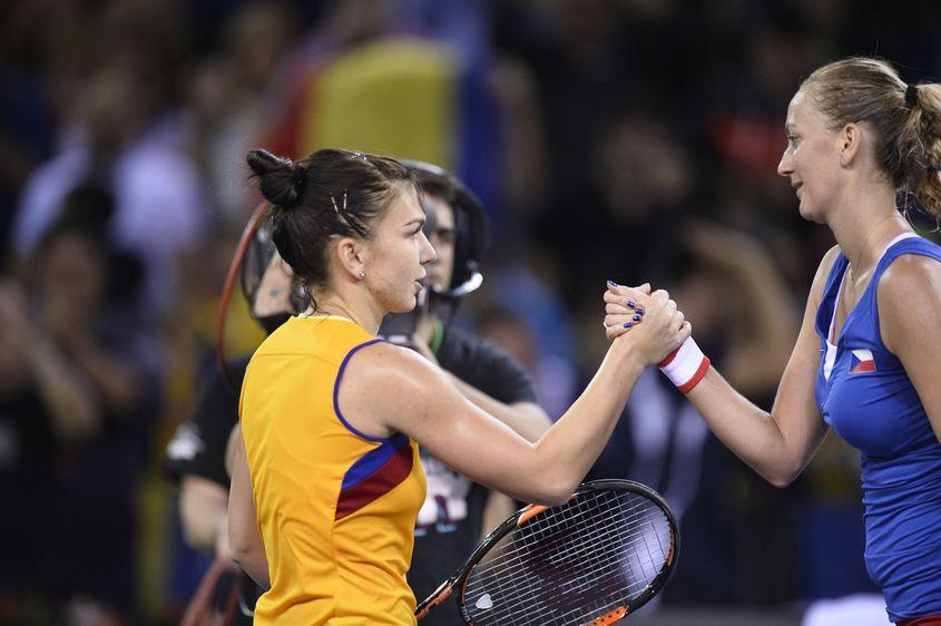 Halep și Kvitova, două jucătoare din Top 10.