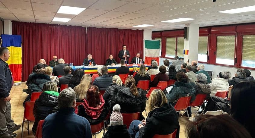 Eveniment organizat pentru diaspora românească de CNCRI în ianuarie 2025 la Siena. FOTO: CNCRI