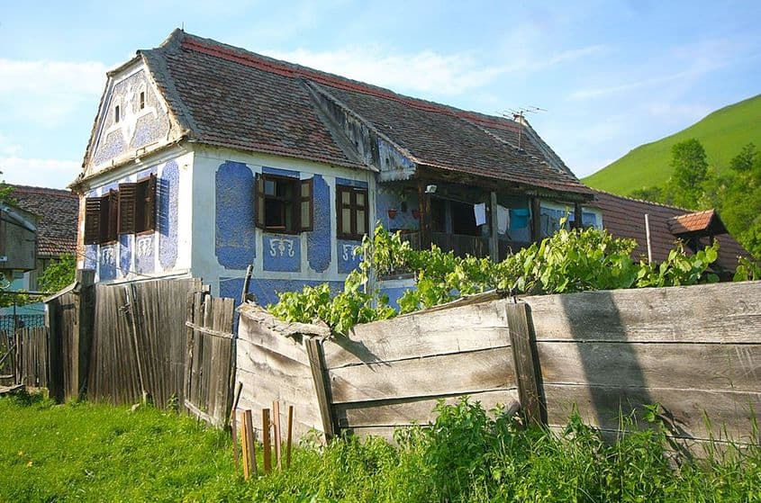 Casă din satul Vecerd, județul Sibiu Foto: Eugen Vaida