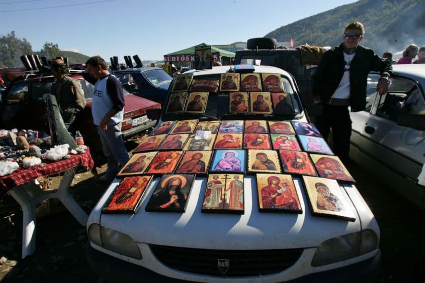 Târg în Negreni, județul Cluj. Foto: Lucian Muntean.