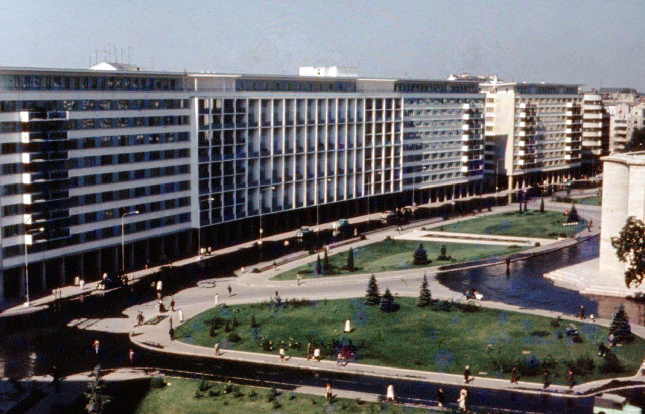 Ansamblul Sălii Palatului, așa cum arăta în 1959. Foto: Arhiva Uniunii Arhitecților