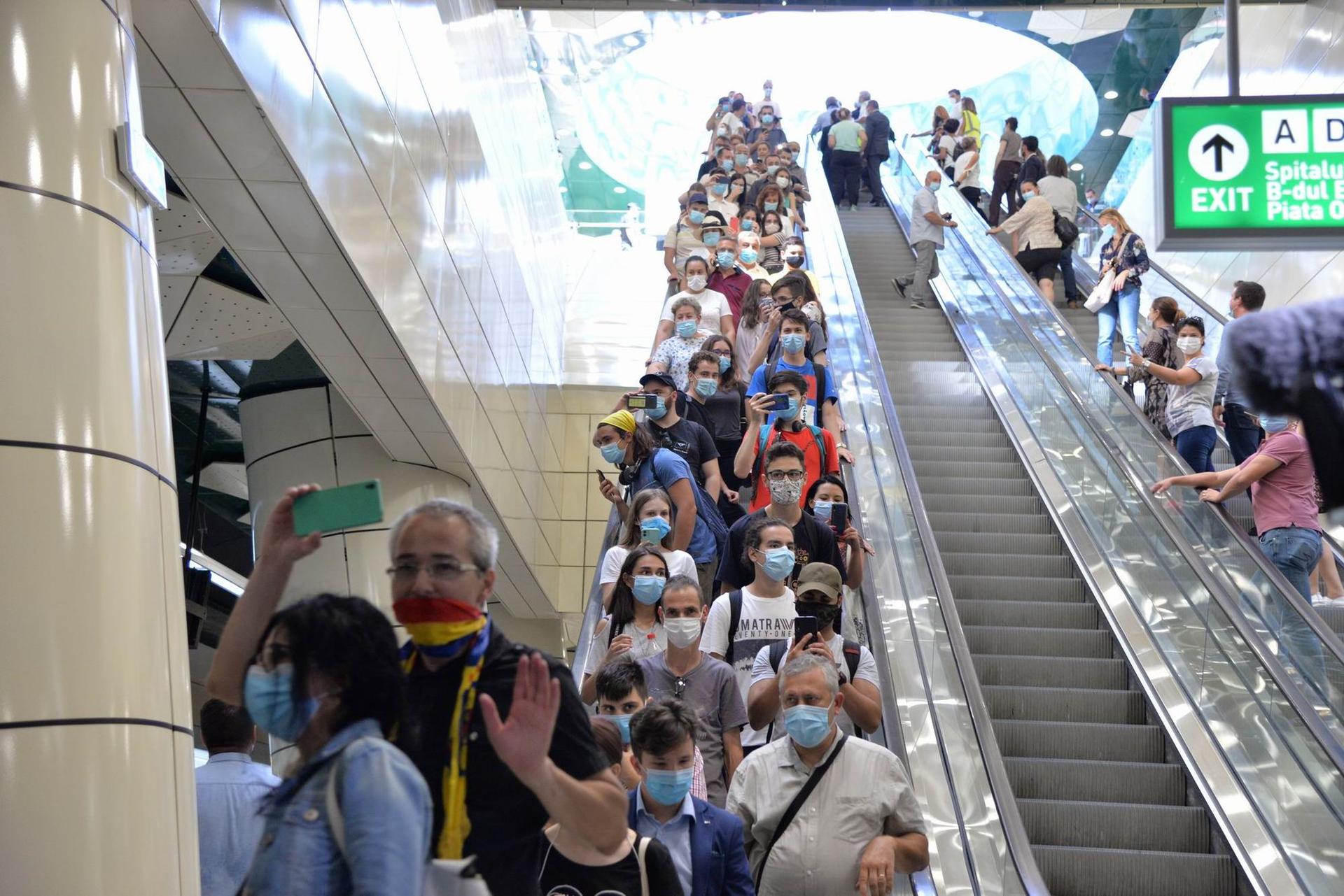 Inaugurarea noii magistrale de metrou M5 Eroilor - Drumul Taberei. Foto Lucian Muntean