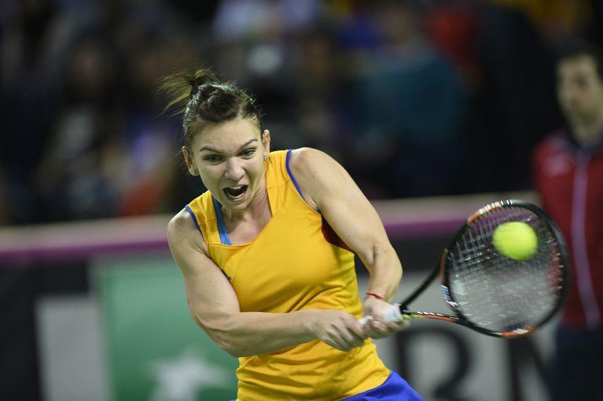 Simona a jucat pentru prima oară într-un echipament tricolor.