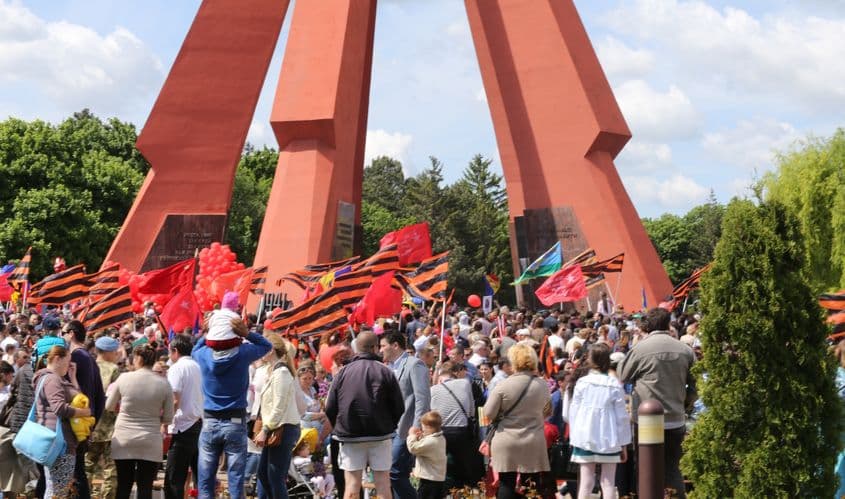 Suporteri pro-ruși în Chișinău, Moldova © Richardjay1141 | Dreamstime.com