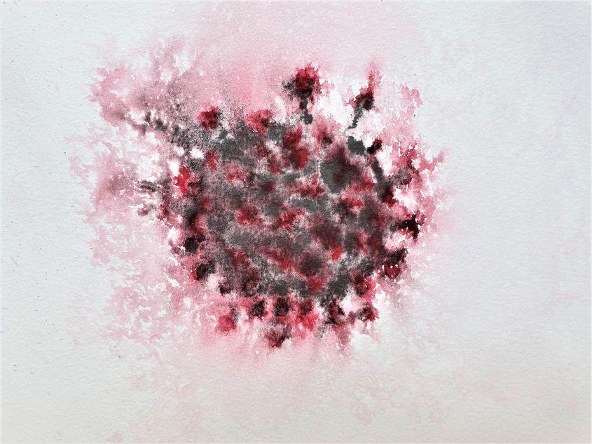 Coronavirus COVID-19. Ilustrație Lucian Muntean