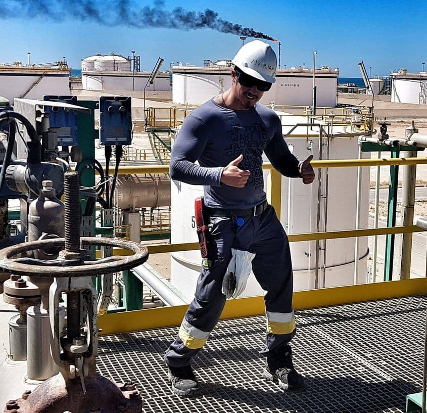 Marian Enache în Libia. Foto: Arhiva personala