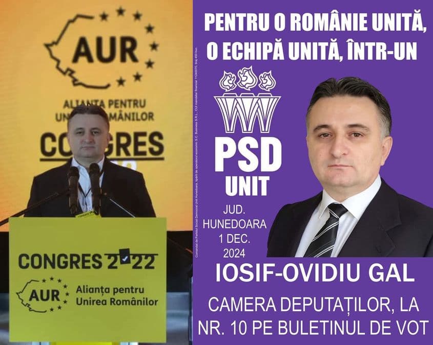 Azi suveranist, mâine social-democrat (unit). Poze via pagina de Facebook a lui Iosif-Ovidiu Gal