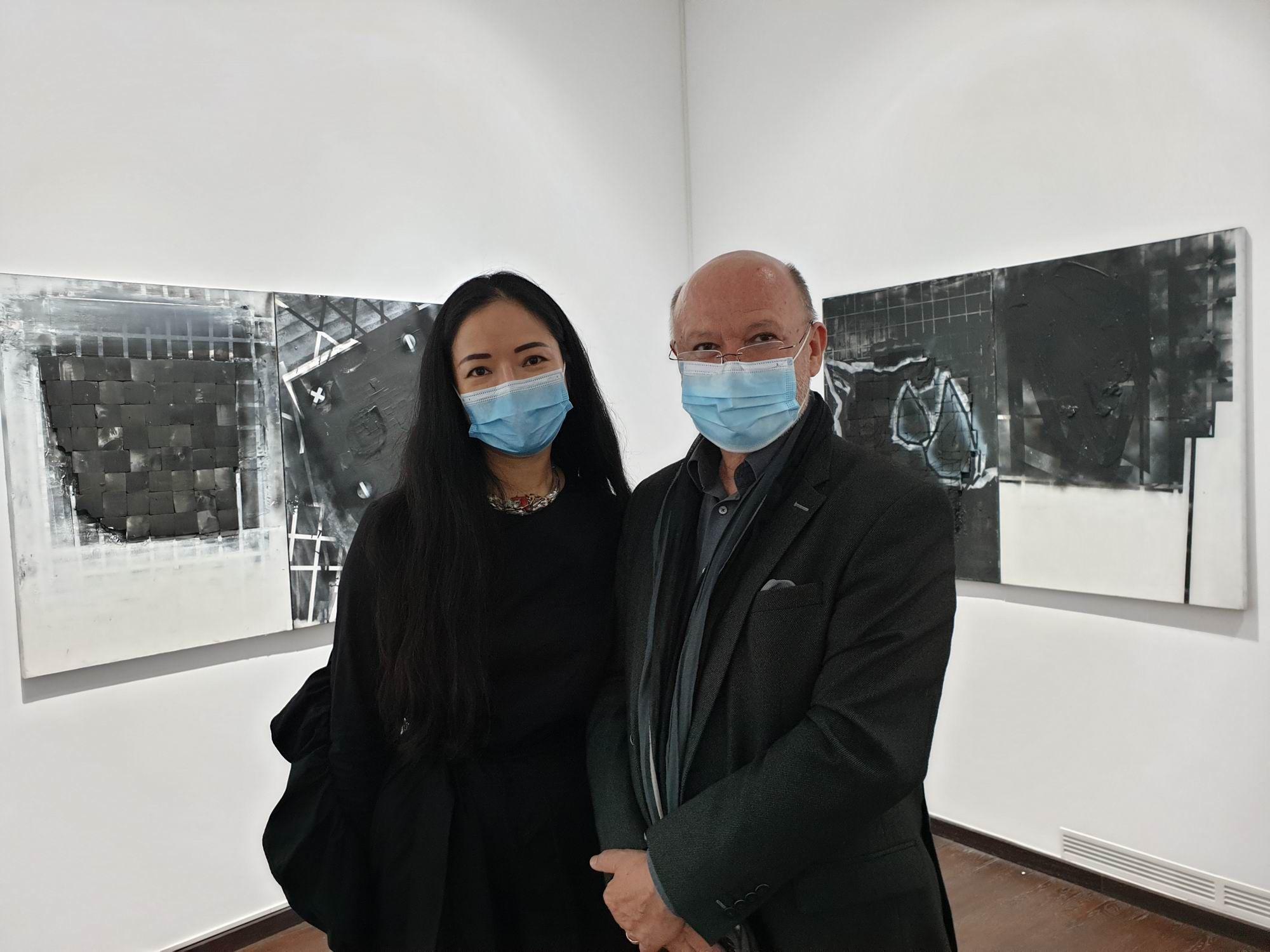 <em>Expoziția "Diptic - Clarobscur" - Petru Lucaci. Foto Lucian Muntean</em>