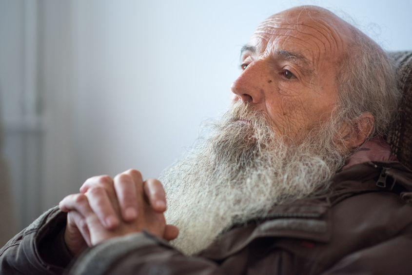 Domnul Popovici a ajuns în 2014 la Centrul de Îngrijire din Turda.