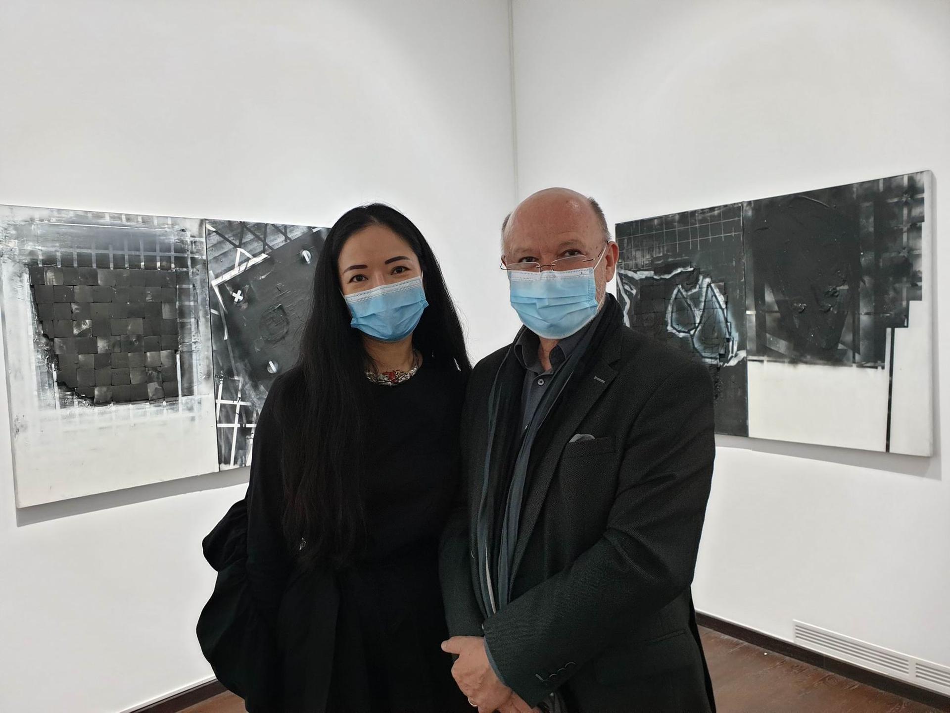 <em>Expoziția "Diptic - Clarobscur" - Petru Lucaci. Foto Lucian Muntean</em>