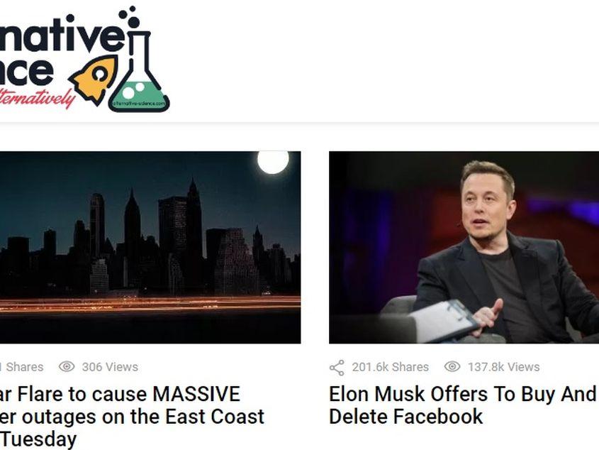 "Informația" că Elon Musk ar urma să cumpere Facebook a apărut pe un site american de satiră.