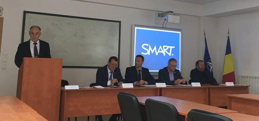 Comisia de susținere a tezei lui Liviu Pop. Primul din stânga este Țuțu Pișleag. Foto: Emilia Șercan
