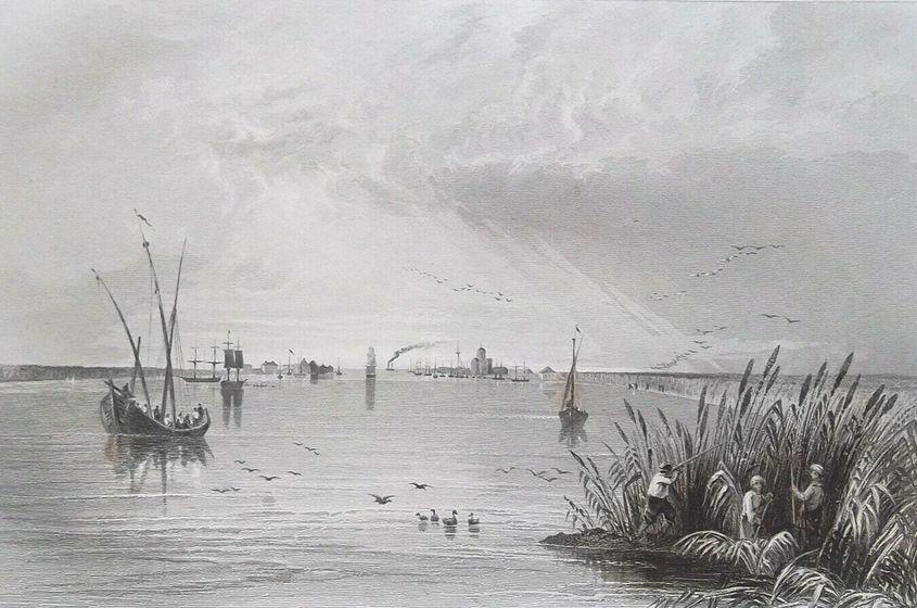 William Henry Bartlett, <em>Sulina</em>, cca. 1840