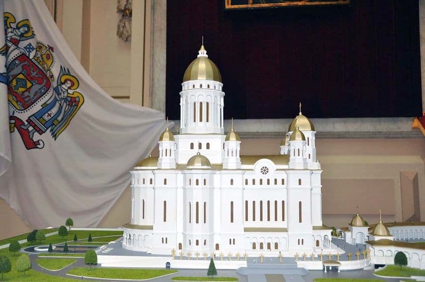 Machetă a Catedralei Mântuirii Neamului. Sursa foto: catedralaneamului.ro