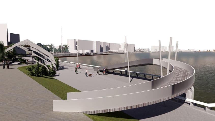 Cum ar putea arăta faleza din Tulcea. Simulare din proiect