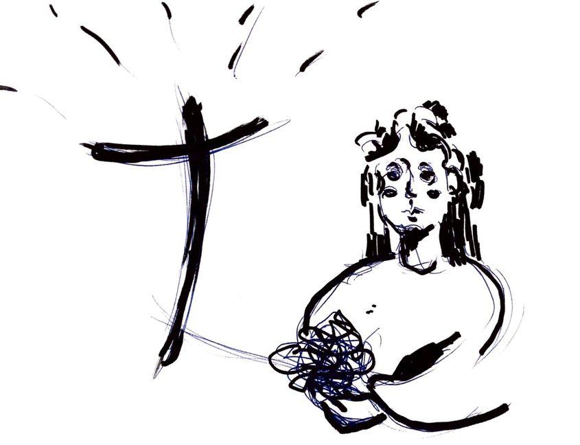 „Îți dau ție Doamne dorința, Facă-se voia Ta!” Ilustrație de Andreea Soare