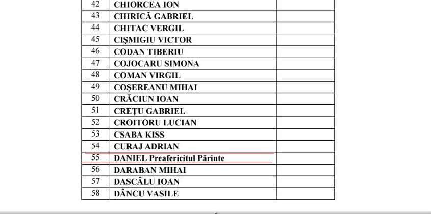 Patriarhul apare pe lista celor 239 de specialiști care au susținut prelegeri la Colegiul Național de Apărare, aşa cum ne-a fost transmisă de această instituţie.