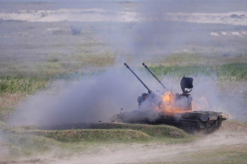 Exercițiu cu trageri antiaeriene reale cu sisteme Gepard – Tobruk Legacy 17, Capu Midia, marti, 19 iulie 2017. Inquam Photos / George Calin