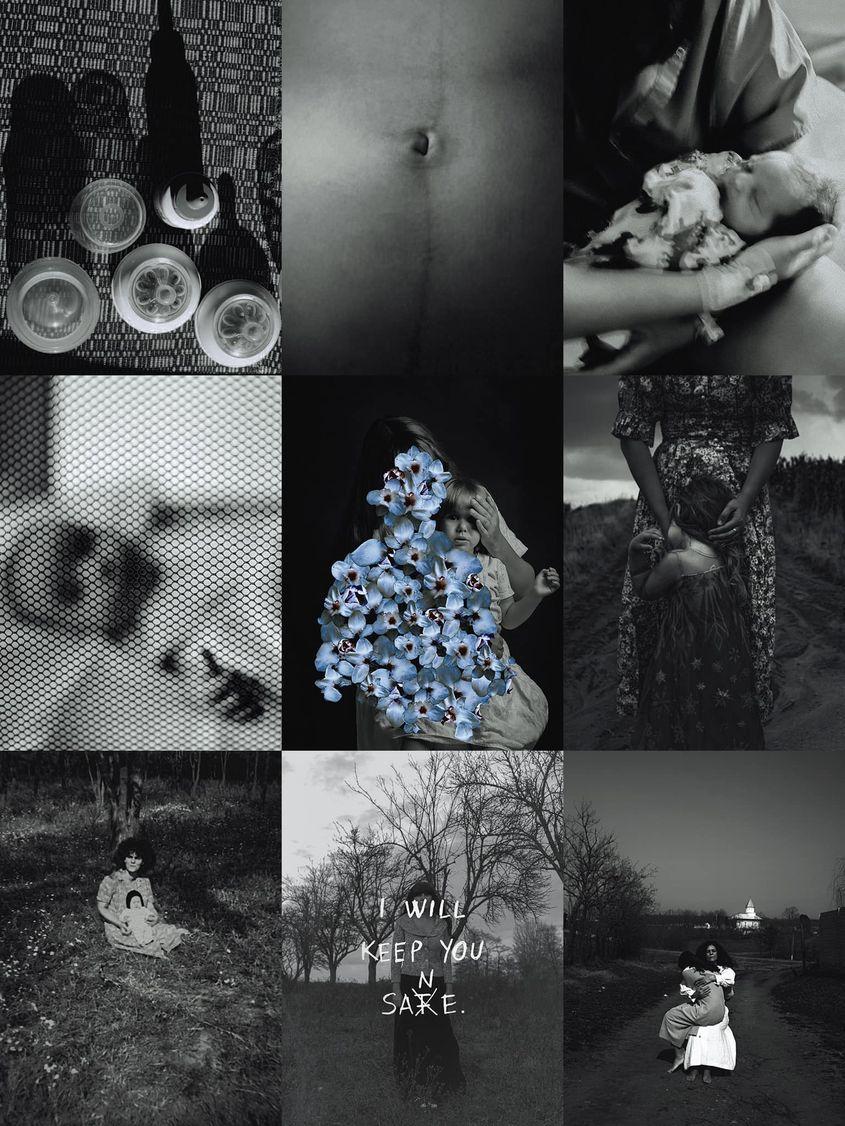 Instantanee din proiectul fotografic despre depresia postpartum al fotografei Felicia Simion