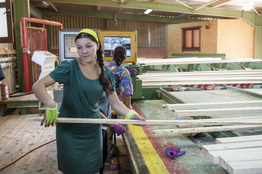 Unul dintre scopurile fabricii e să ofere locuri de muncă tinerilor, ca să nu mai plece din comună