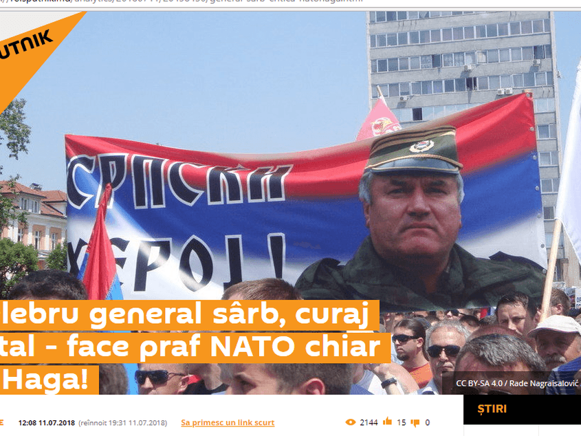 Captură de pe site-ul Sputnik.