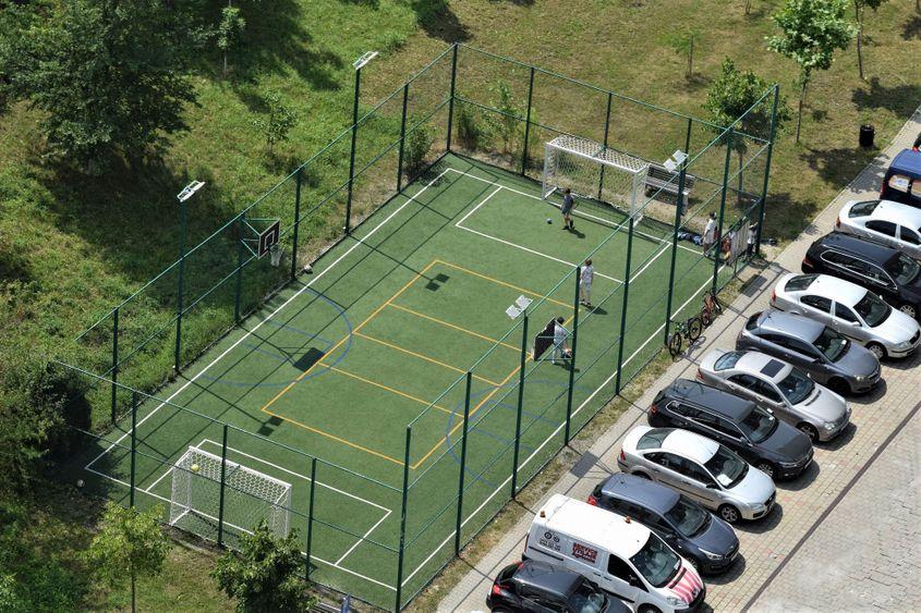 Teren de fotbal în București. Foto Lucian Muntean
