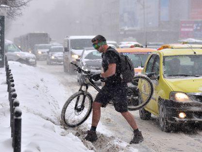 Biciclistul zăpezii