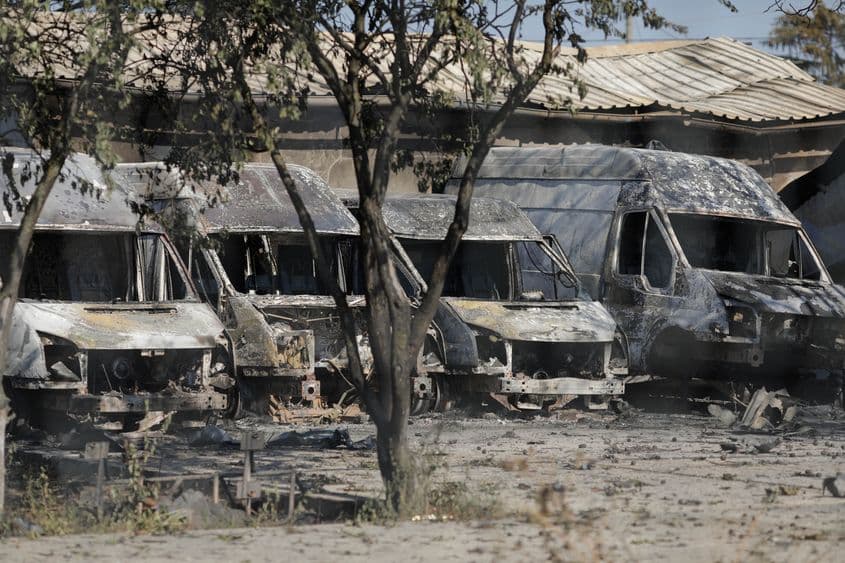 Urmările incendiului și exploziilor din Crevedia, 27 august 2023. Inquam Photos / George Călin
